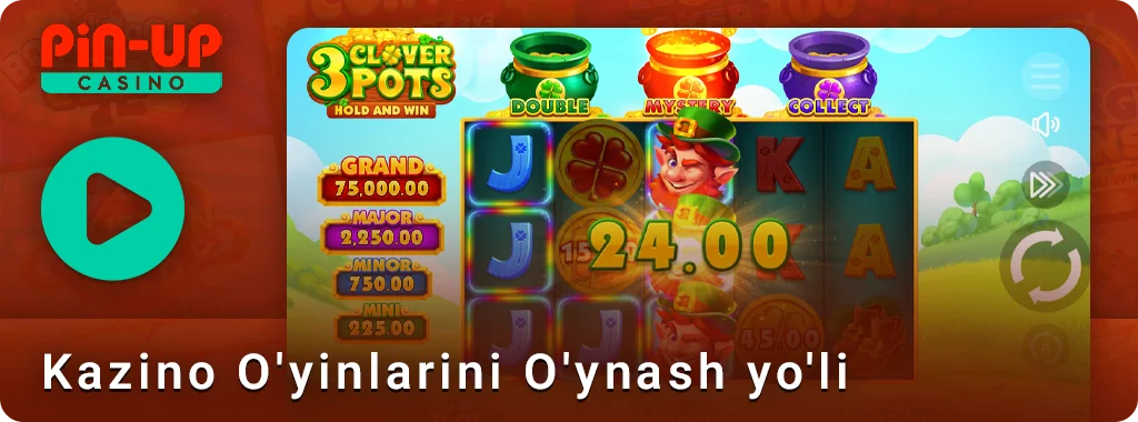 PIN Up kazinosida o'ynashni boshlang-qimor o'yinlari bo'yicha ko'rsatmalar